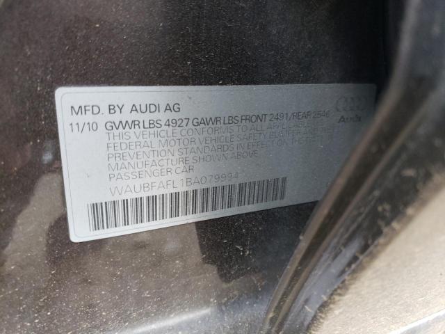 Photo 10 from auction – 2011 AUDI A4 PREMIUM with VIN WAUBFAFL1BA079994