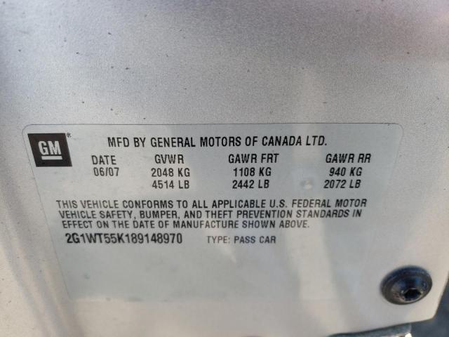Photo 10 from auction – 2008 CHEVROLET IMPALA LT with VIN 2G1WT55K189148970