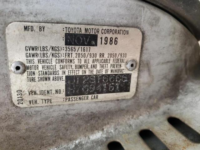 Photo 10 from auction – 1987 TOYOTA CELICA ST with VIN JT2ST66C5H7094151