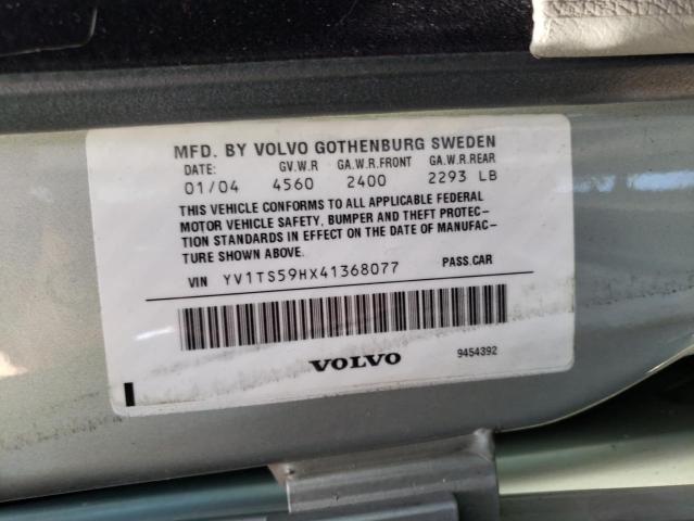 Photo 10 from auction – 2004 VOLVO S80 2.5T with VIN YV1TS59HX41368077