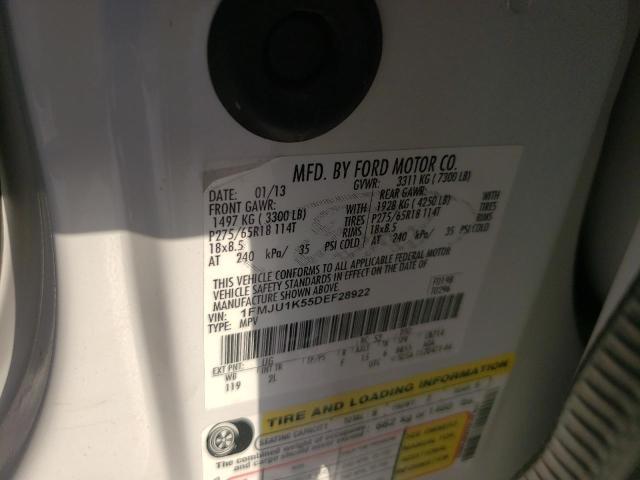 Photo 10 from auction – 2013 FORD EXPEDITION with VIN 1FMJU1K55DEF28922