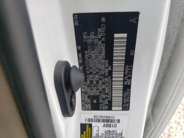 Photo 10 from auction – 2005 TOYOTA SIENNA CE with VIN 5TDZA23C25S233274