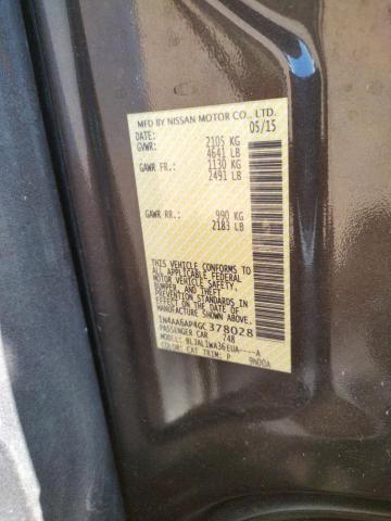 Photo 10 from auction – 2016 NISSAN MAXIMA 3.5 with VIN 1N4AA6AP4GC378028