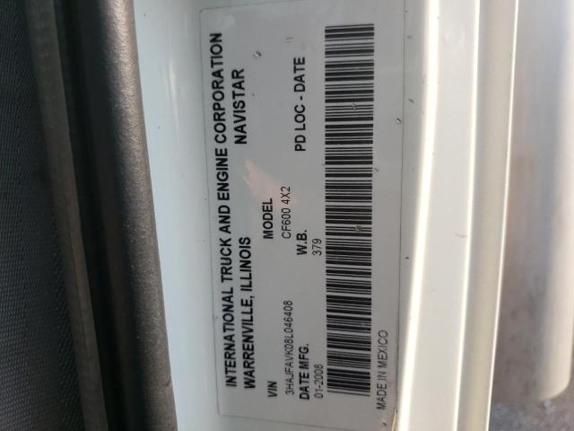 Photo 10 from auction – 2008 INTERNATIONAL CF 600 with VIN 3HAJFAVK08L046408