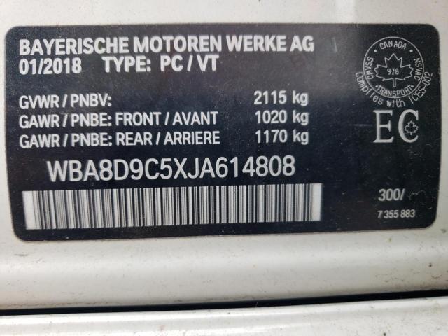 Photo 10 from auction – 2018 BMW 330 XI with VIN WBA8D9C5XJA614808