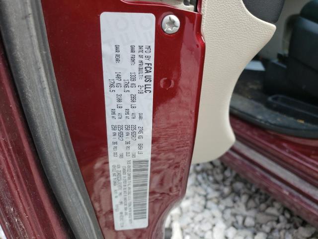 Photo 10 from auction – 2018 DODGE GRAND CARA with VIN 2C4RDGCG4JR209701
