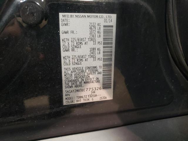 Photo 10 from auction – 2014 NISSAN ROGUE S with VIN 5N1AT2MV3EC775326