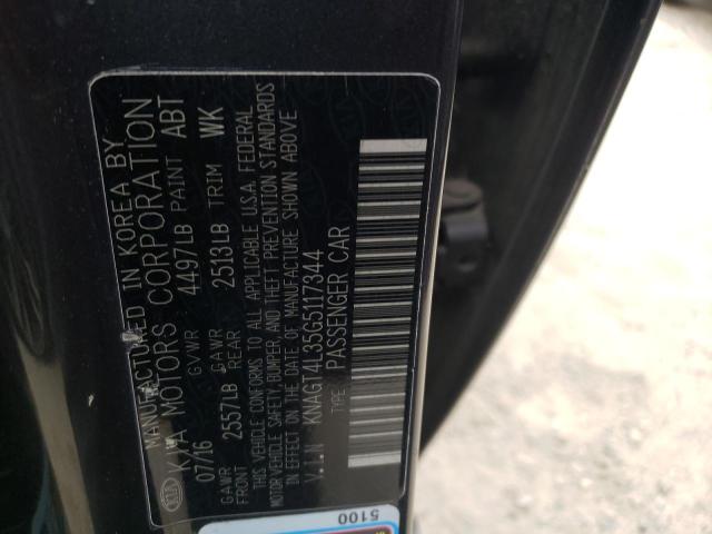 Photo 10 from auction – 2016 KIA OPTIMA LX with VIN KNAGT4L35G5117344