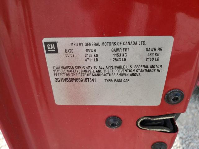 Photo 10 from auction – 2008 CHEVROLET IMPALA LS with VIN 2G1WB58N689107341