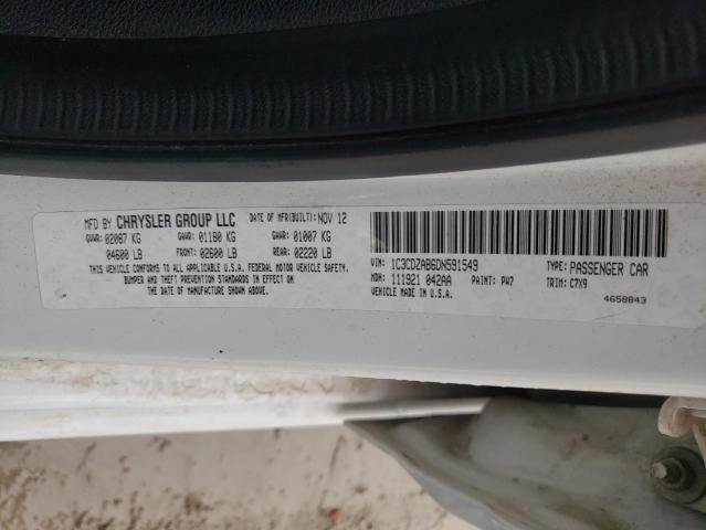 Foto 10 de la subasta – 2013 DODGE AVENGER SE con VIN 1C3CDZAB6DN591549