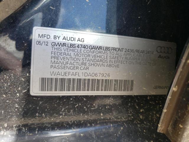 Photo 10 from auction – 2013 AUDI A4 PREMIUM with VIN WAUEFAFL1DA067926