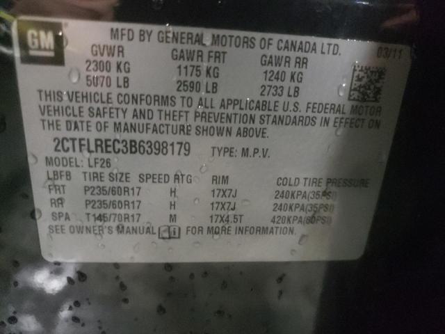 Photo 10 from auction – 2011 GMC TERRAIN SL with VIN 2CTFLREC3B6398179