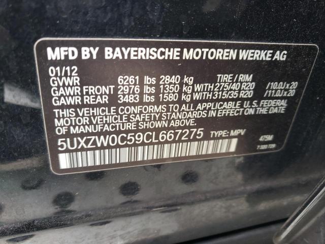 Photo 10 from auction – 2012 BMW X5 XDRIVE3 with VIN 5UXZW0C59CL667275