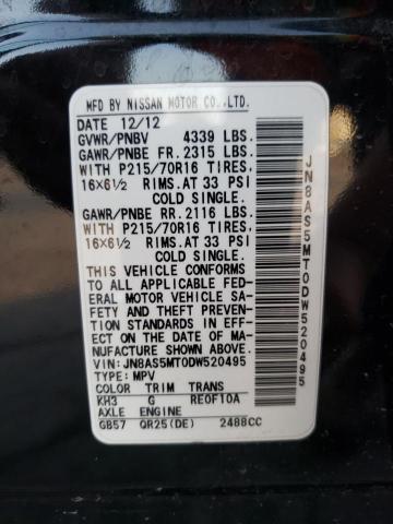 Photo 10 from auction – 2013 NISSAN ROGUE S with VIN JN8AS5MT0DW520495