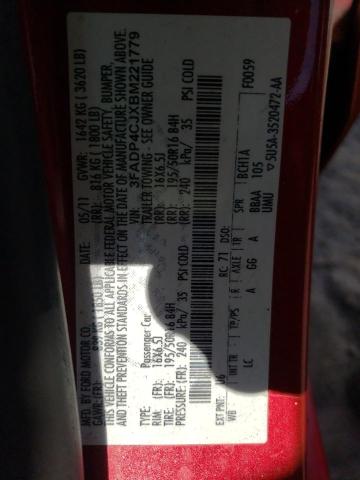 Photo 10 from auction – 2011 FORD FIESTA with VIN 3FADP4CJXBM221779