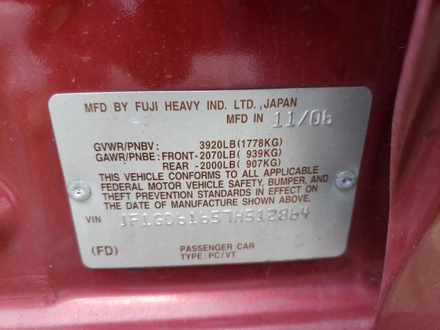 Photo 10 from auction – 2007 SUBARU IMPREZA 2. with VIN JF1GD61657H512864