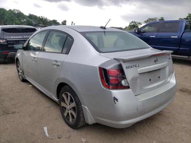 Photo 3 from auction – 2012 NISSAN SENTRA 2.0 with VIN 3N1AB6AP7CL691938