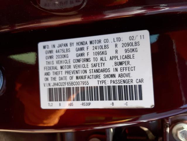 Photo 10 from auction – 2011 ACURA TSX with VIN JH4CU2F65BC007955