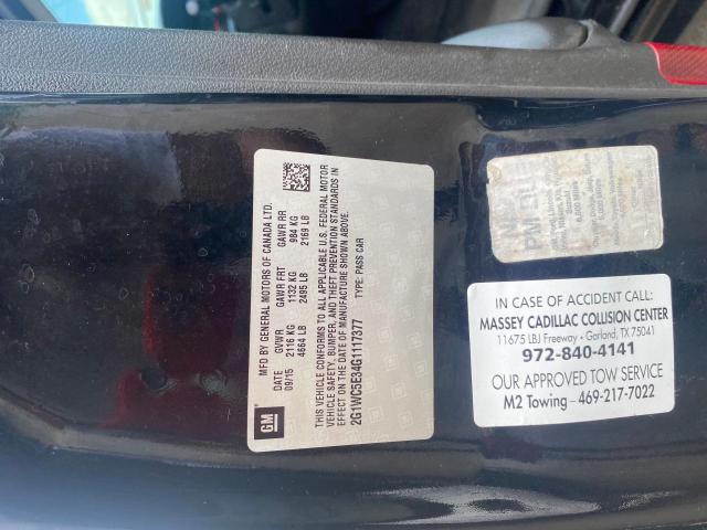 Photo 10 from auction – 2016 CHEVROLET IMPALA LIM with VIN 2G1WC5E34G1117377
