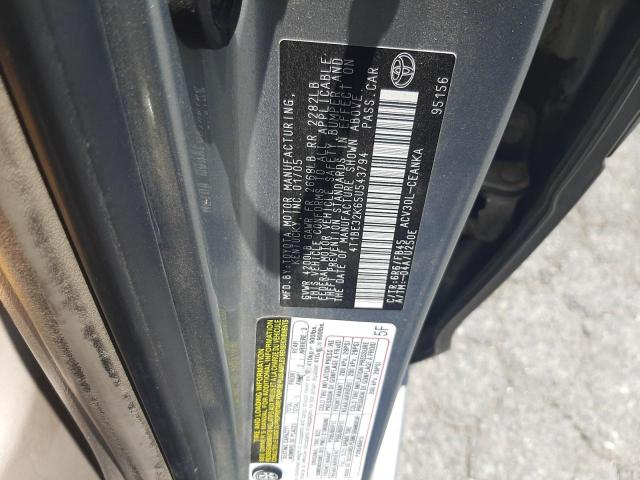 Photo 10 from auction – 2005 TOYOTA CAMRY LE with VIN 4T1BE32K65U543794