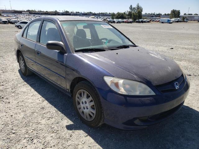 Photo 1 from auction – 2005 HONDA CIVIC LX with VIN JHMES16565S007621