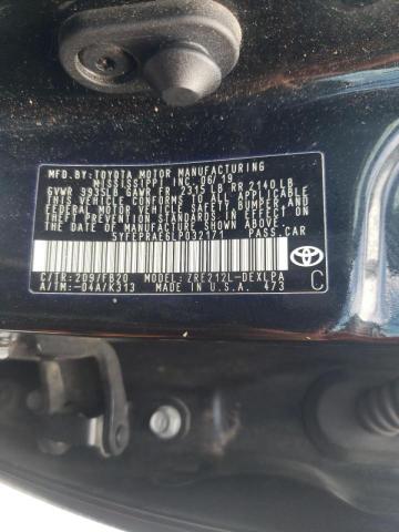 Photo 10 from auction – 2020 TOYOTA COROLLA LE with VIN 5YFEPRAE6LP032171