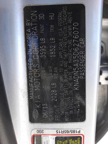 Photo 10 from auction – 2013 KIA RIO EX with VIN KNADN5A35D6276070