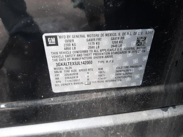 Photo 10 from auction – 2018 GMC TERRAIN SL with VIN 3GKALTEX8JL142060