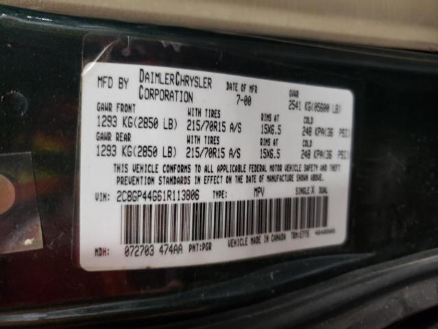 Photo 10 from auction – 2001 CHRYSLER TOWN & COU with VIN 2C8GP44G61R113806