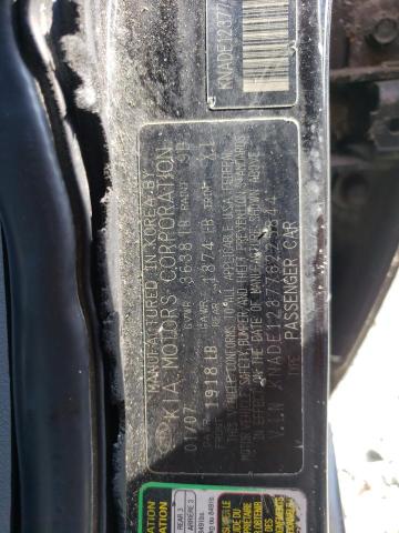 Photo 10 from auction – 2007 KIA RIO BASE with VIN KNADE123776225844
