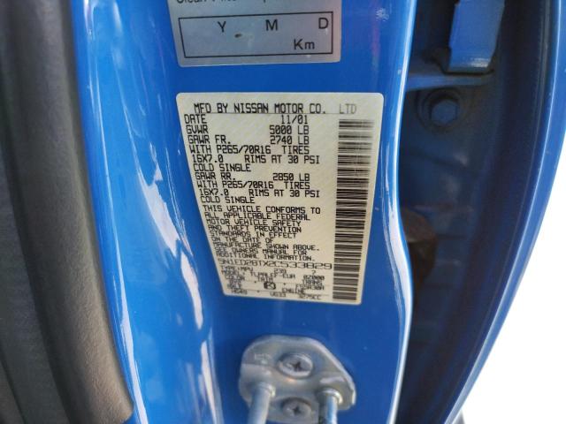 Photo 10 from auction – 2002 NISSAN XTERRA with VIN 5N1ED28TX2C533829