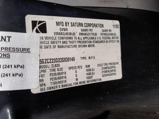 Photo 10 from auction – 2003 SATURN VUE with VIN 5GZCZ23D23S839149