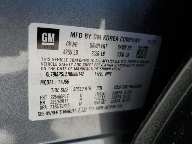 Photo 10 from auction – 2022 CHEVROLET TRAILBLAZE with VIN KL79MPSL5NB080142