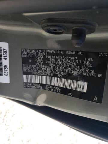 Photo 10 from auction – 2011 TOYOTA SIENNA XLE with VIN 5TDYK3DC3BS060602