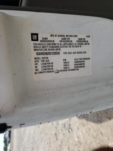 Photo 10 from auction – 2005 CHEVROLET EXPRESS G3 with VIN 1GAHG39U651235535