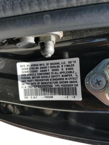 Photo 10 from auction – 2013 HONDA CIVIC EX with VIN 19XFB2F8XDE022534