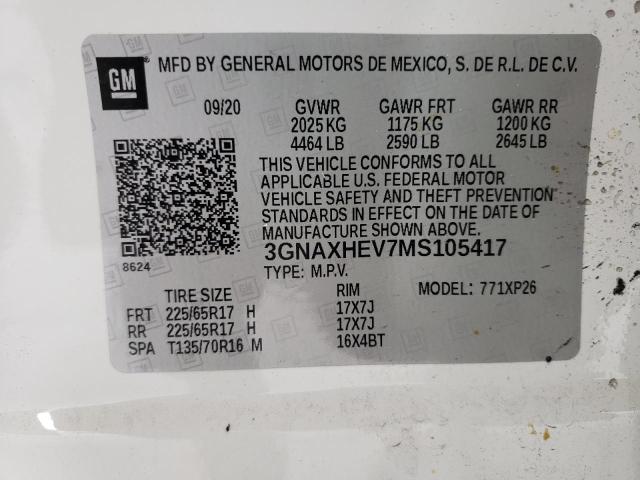 Photo 10 from auction – 2021 CHEVROLET EQUINOX LS with VIN 3GNAXHEV7MS105417