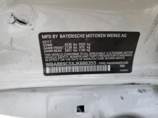Photo 10 from auction – 2018 BMW 330 I with VIN WBA8B9C5XJK886355