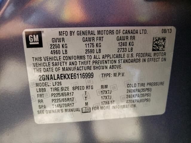 Photo 10 from auction – 2014 CHEVROLET EQUINOX LS with VIN 2GNALAEKXE6116999