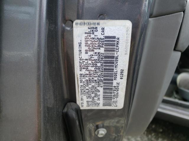Photo 10 from auction – 1997 TOYOTA CAMRY CE with VIN 4T1BF22K6VU023022