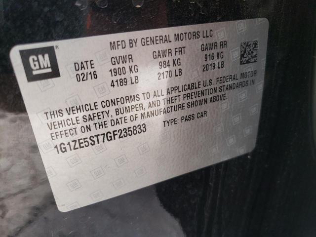 Photo 10 from auction – 2016 CHEVROLET MALIBU LT with VIN 1G1ZE5ST7GF235833