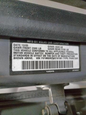 Photo 10 from auction – 2006 VOLVO S40 2.4I with VIN YV1MS382562191361