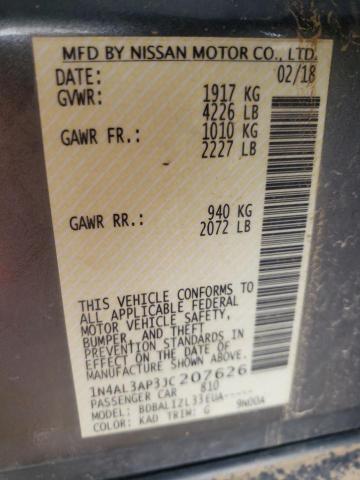 Photo 10 from auction – 2018 NISSAN ALTIMA 2.5 with VIN 1N4AL3AP3JC207626
