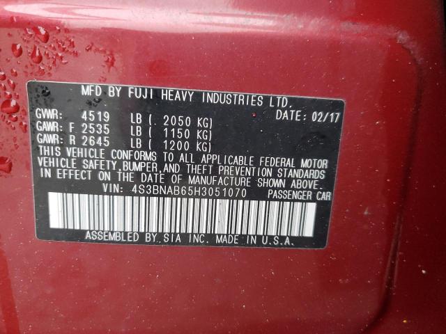 Photo 10 from auction – 2017 SUBARU LEGACY 2.5 with VIN 4S3BNAB65H3051070