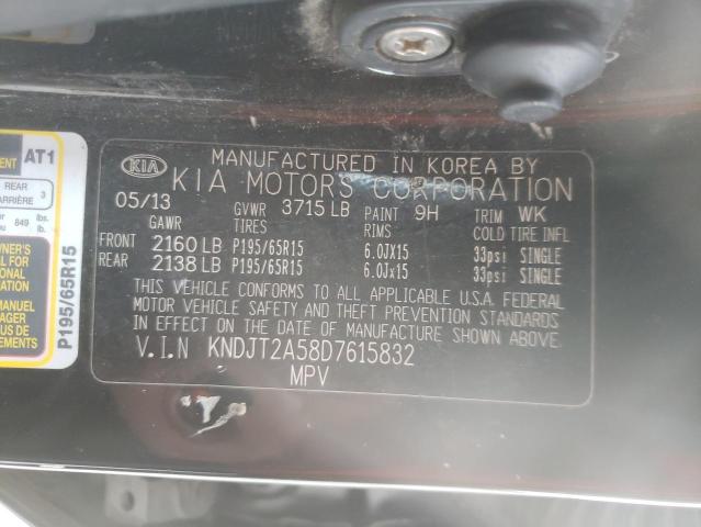 Photo 10 from auction – 2013 KIA SOUL with VIN KNDJT2A58D7615832