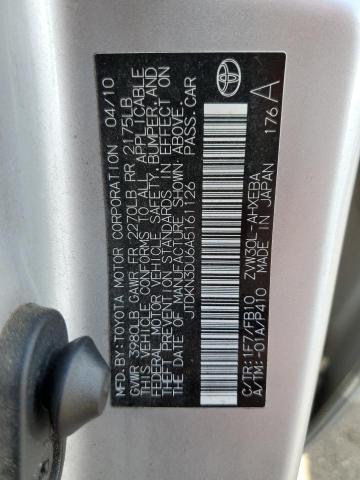 Photo 10 from auction – 2010 TOYOTA PRIUS with VIN JTDKN3DU6A5161126