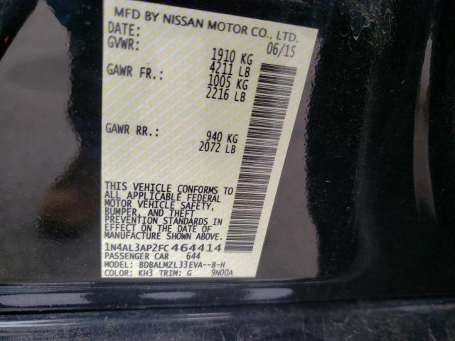 Photo 10 from auction – 2015 NISSAN ALTIMA 2.5 with VIN 1N4AL3AP2FC464414