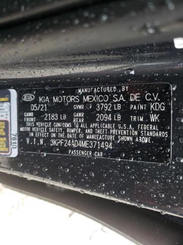 Photo 10 from auction – 2021 KIA FORTE FE with VIN 3KPF24AD4ME371494