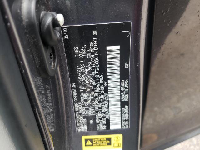 Photo 10 from auction – 2010 TOYOTA HIGHLANDER with VIN JTEBK3EH9A2162021