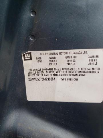 Photo 10 from auction – 2006 BUICK LACROSSE C with VIN 2G4WE587361219067